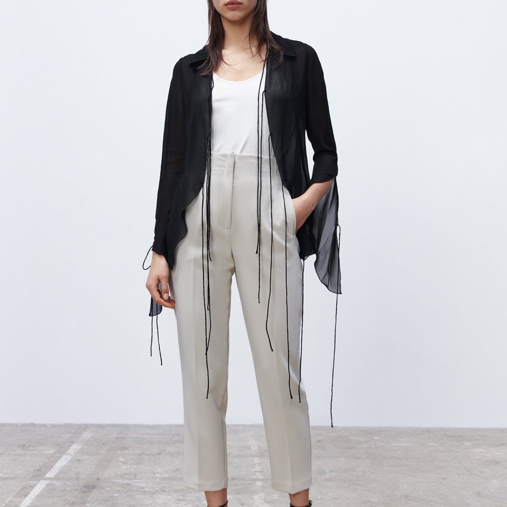 Zara Viral HIGH-WAISTED PANTS